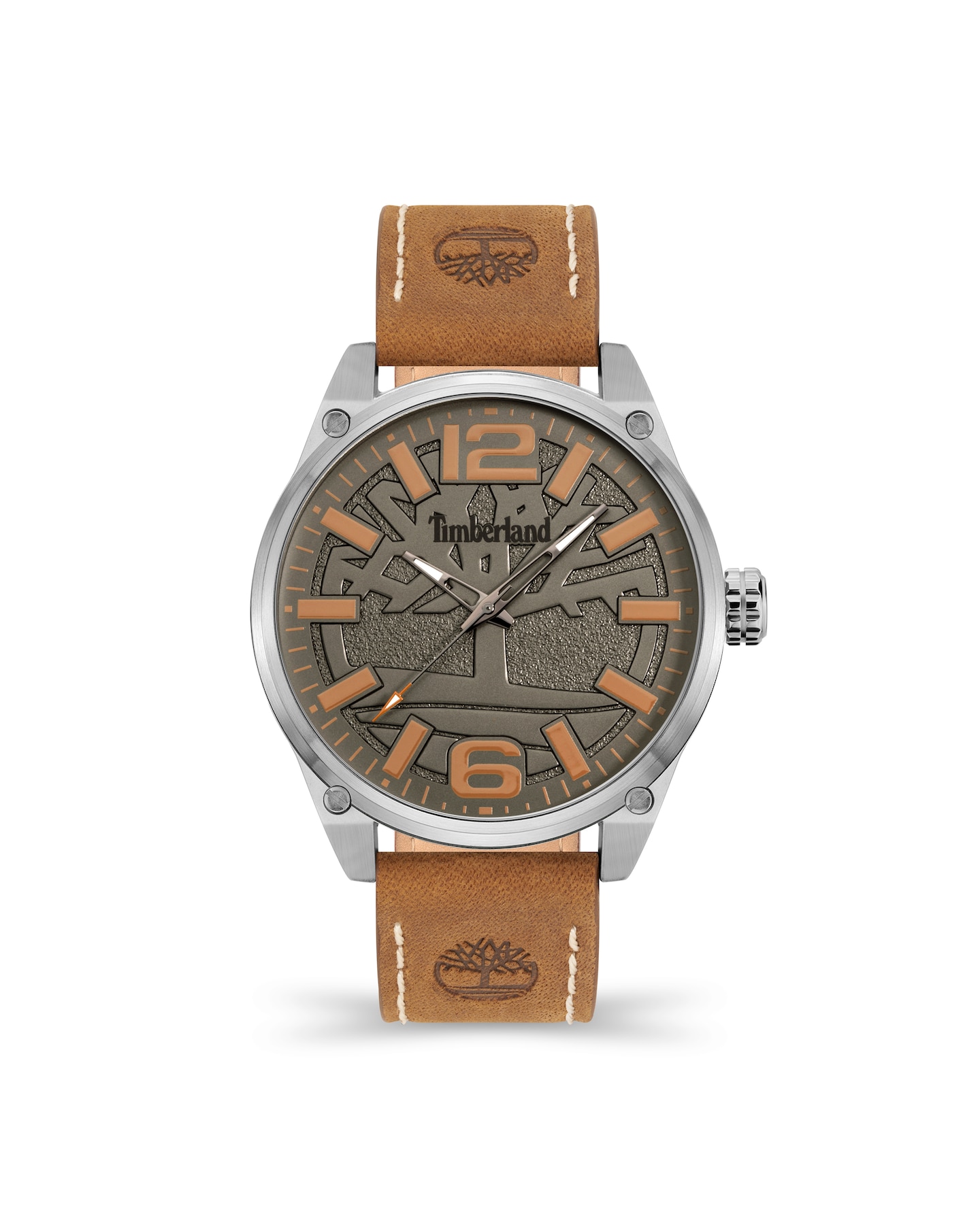 New In - Timberland Brown Leather Strap Watch
