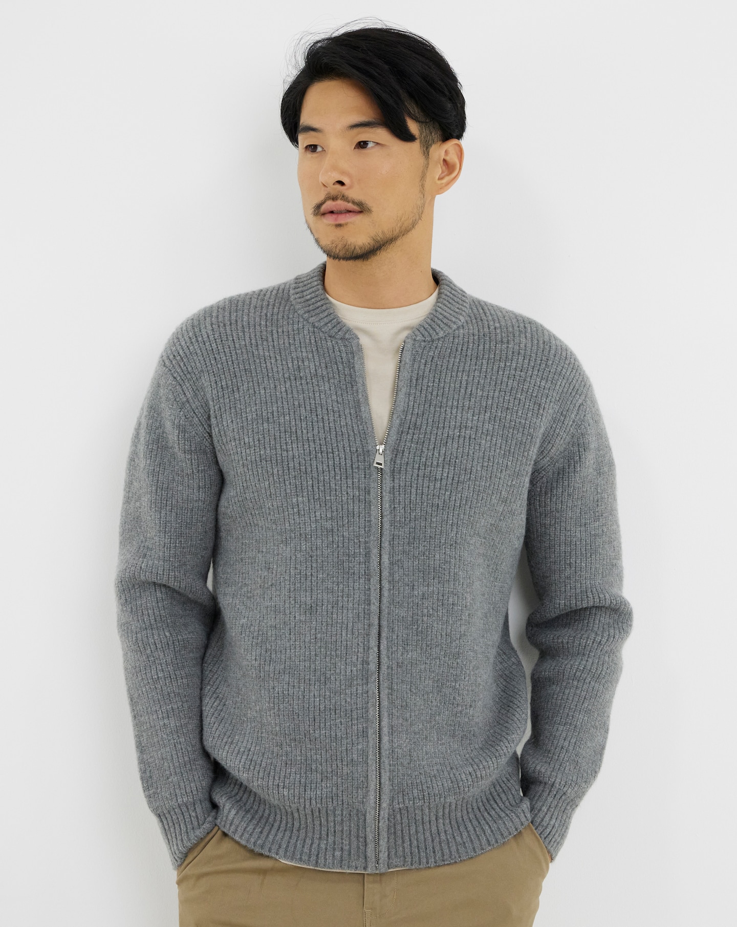 New In - Fisherman Chunky Knitted Bomber