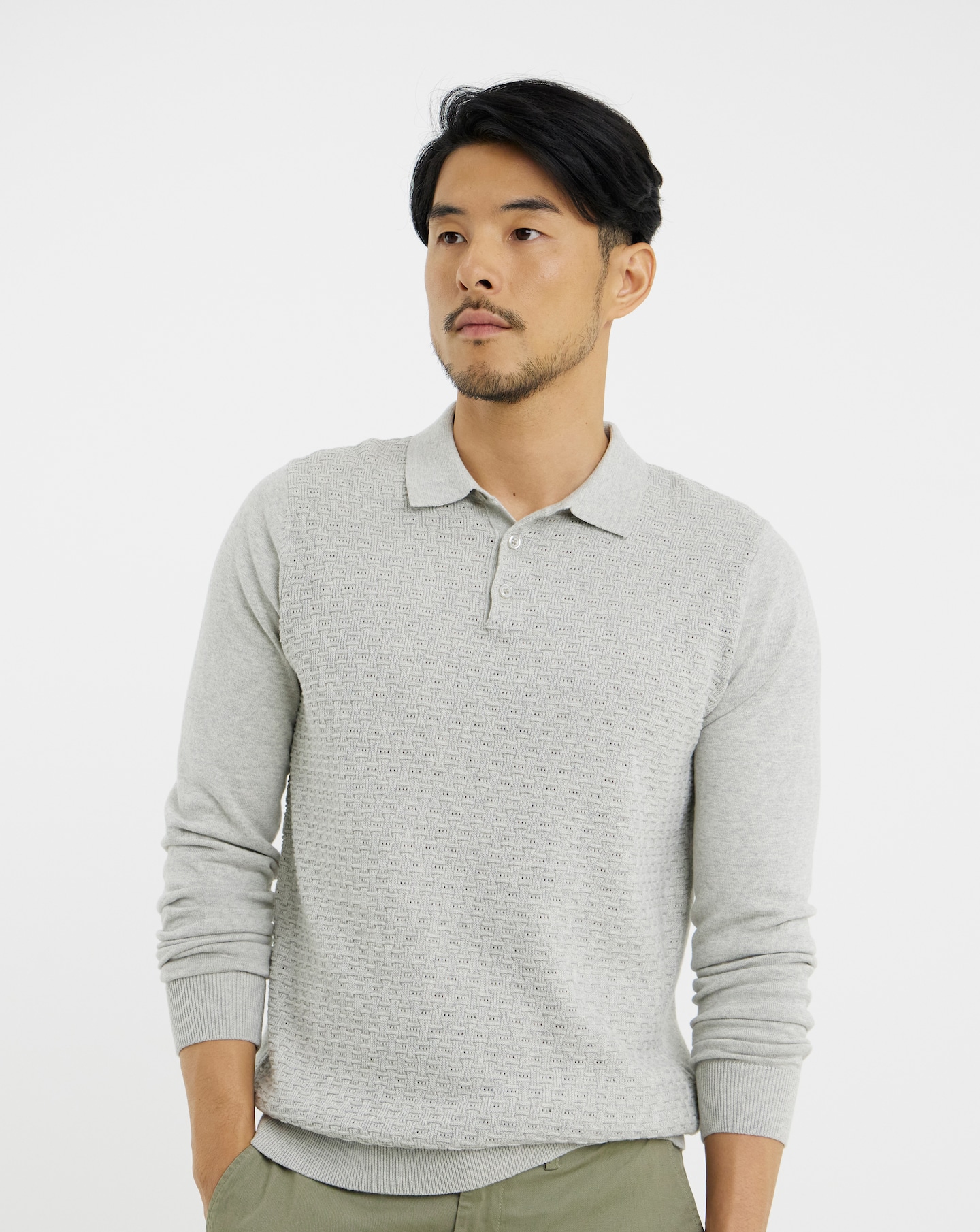 New In - Textured Polo