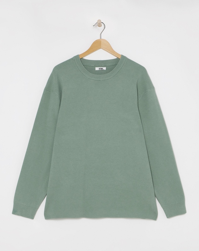 Sage Soft Touch Crew Neck Jumper