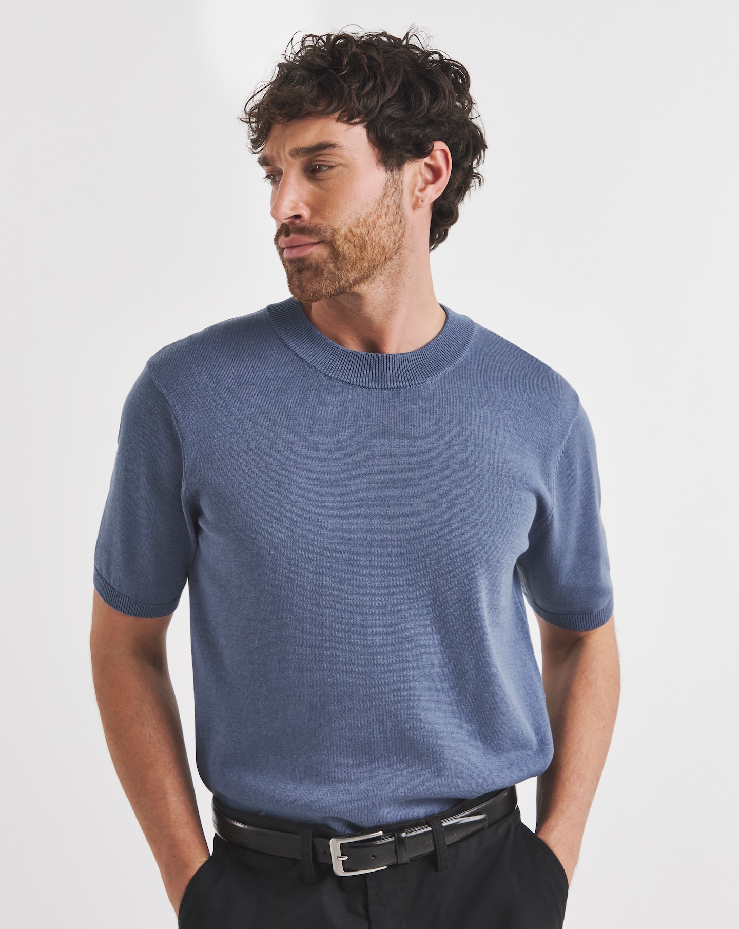 Folio Knitted Crew Neck T-Shirt