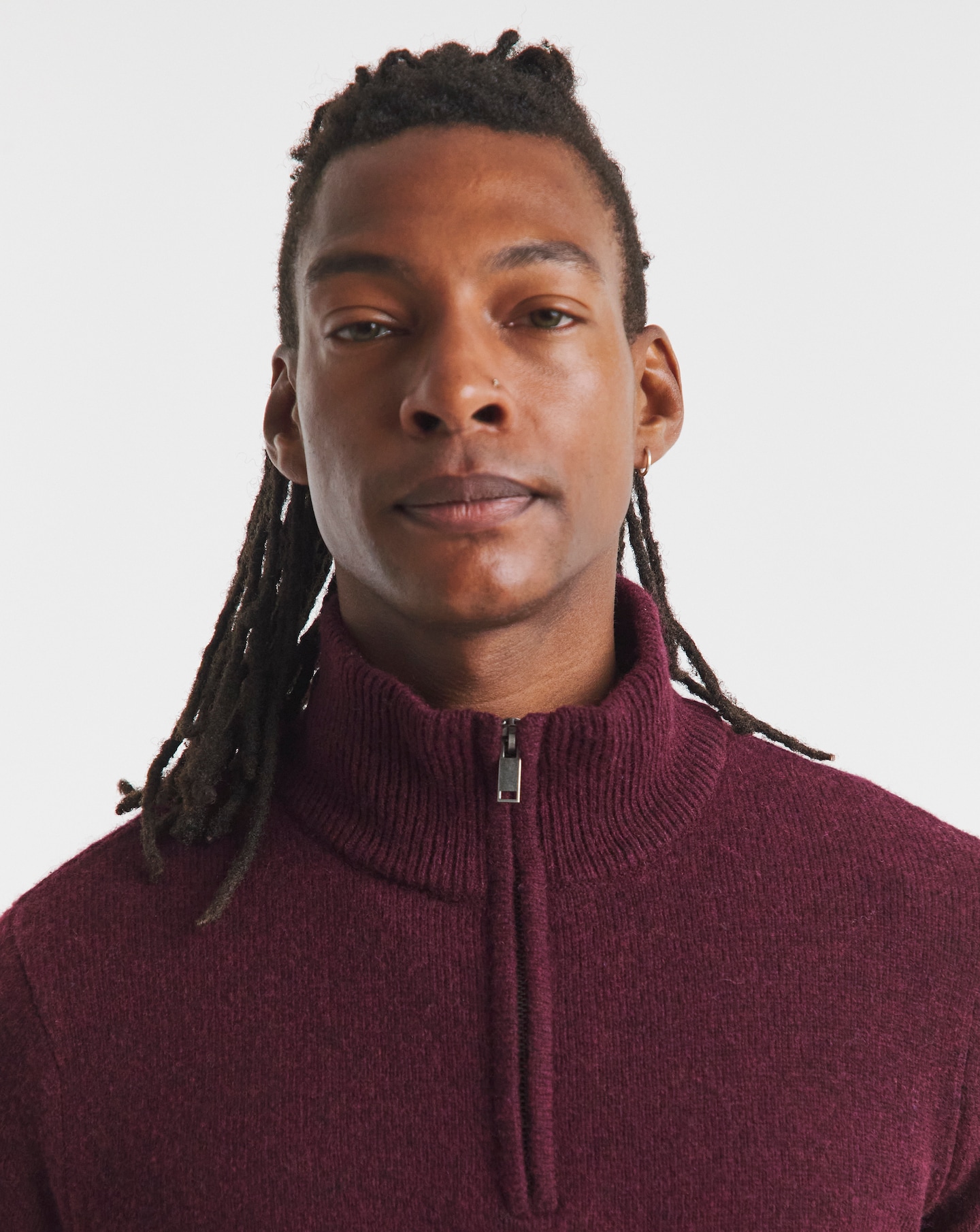 New In - Lambswool 1/4 Zip Knitted Jumper