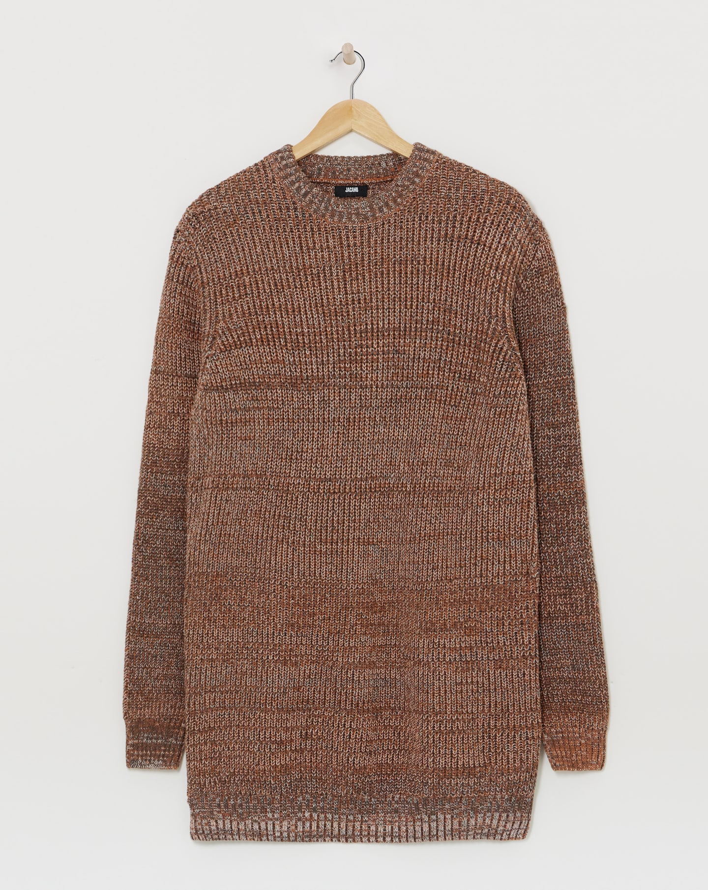 Injection Twisted Crew Neck Knit Jumper