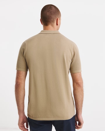 Knitted Revere Collar Shirt