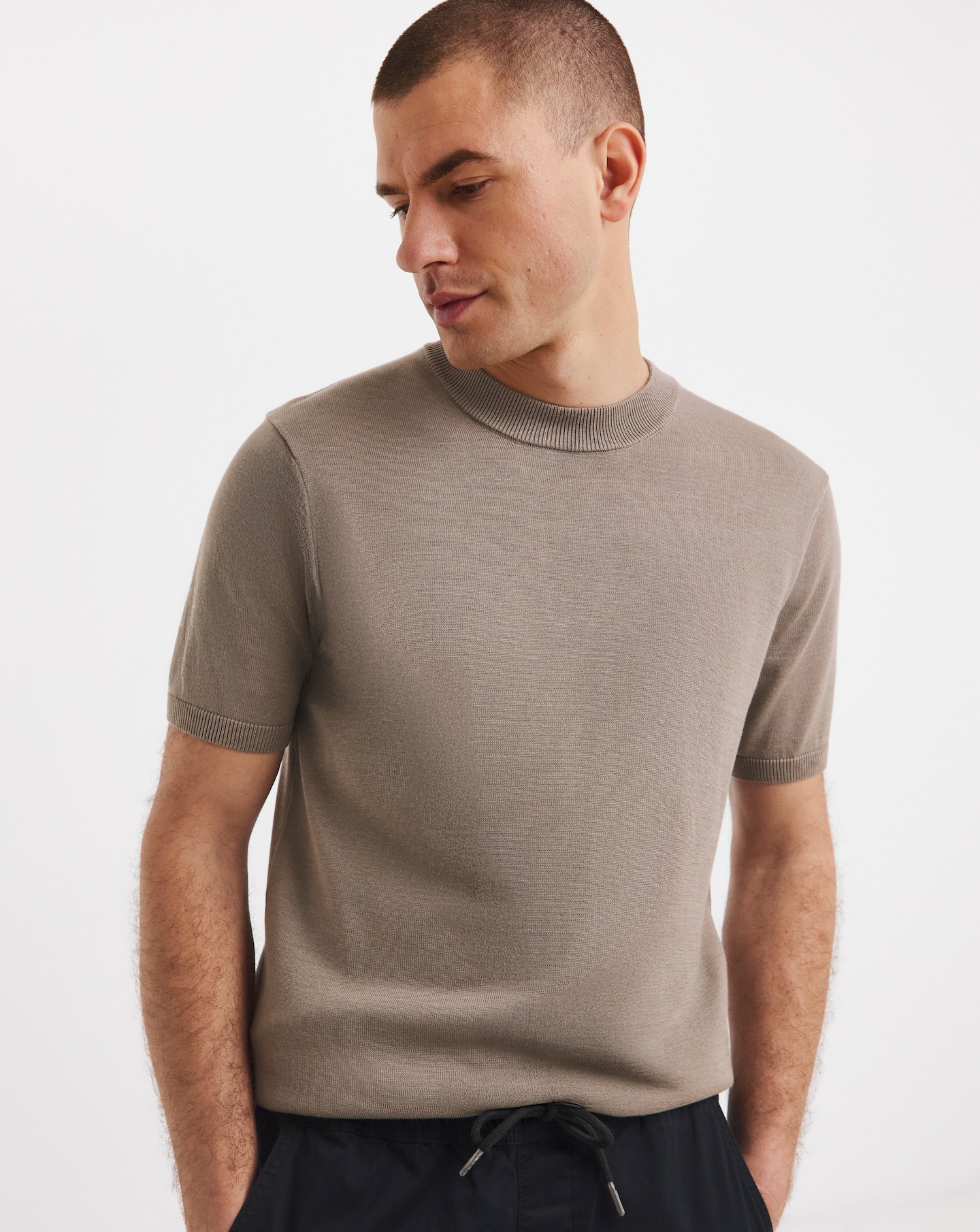 New In - Knitted Crew Neck T-Shirt