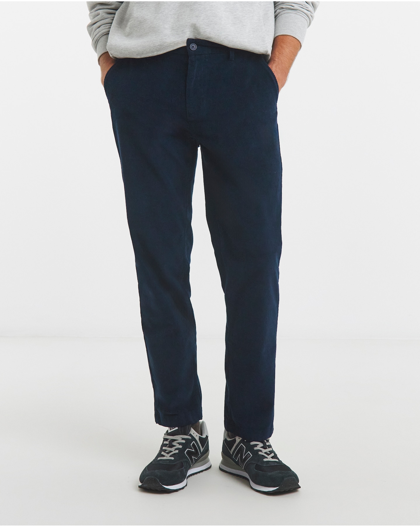 New In - Cord Cotton Stretch Straight Fit Chino