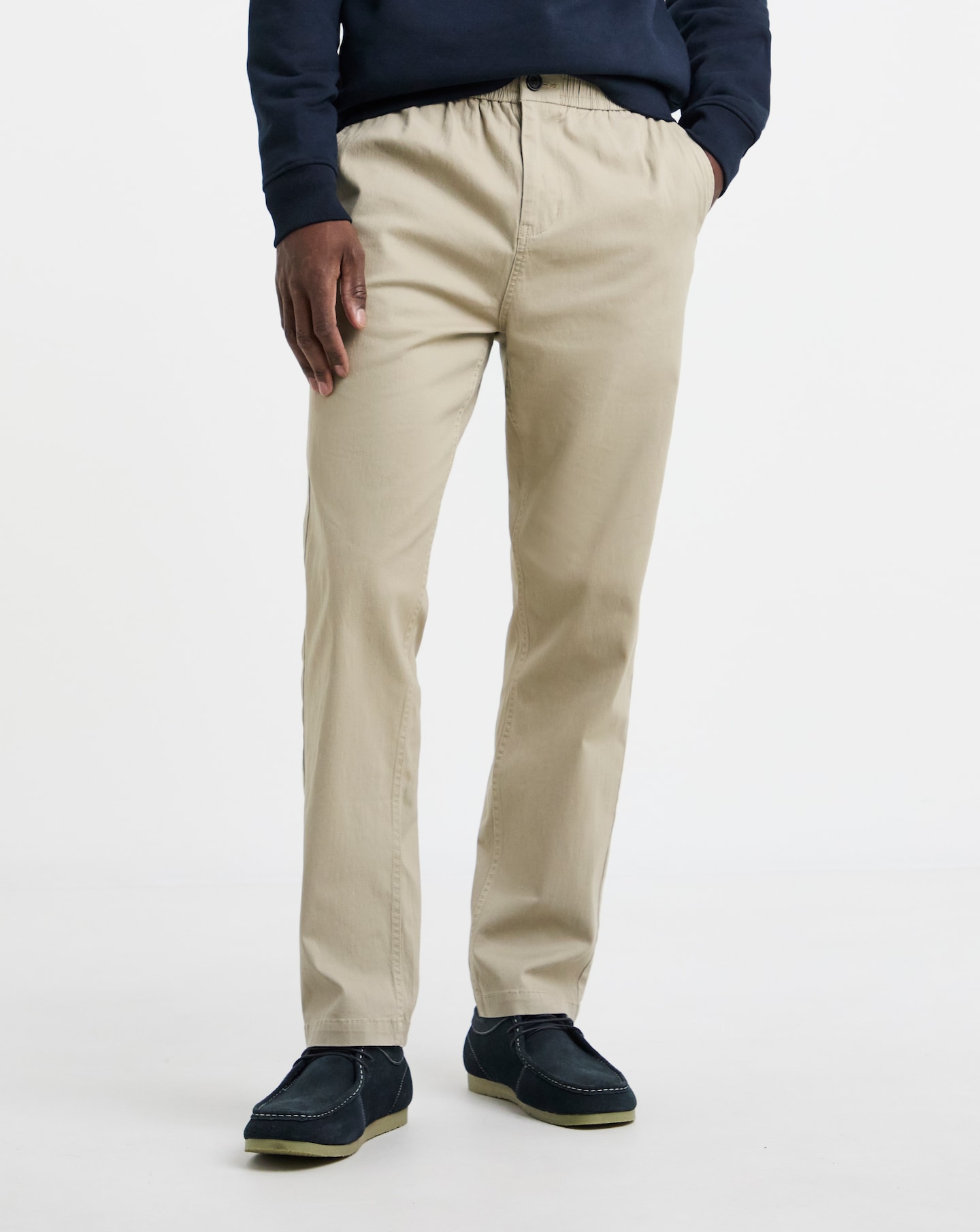New In - Elasticated Waist Straight Fit Chino