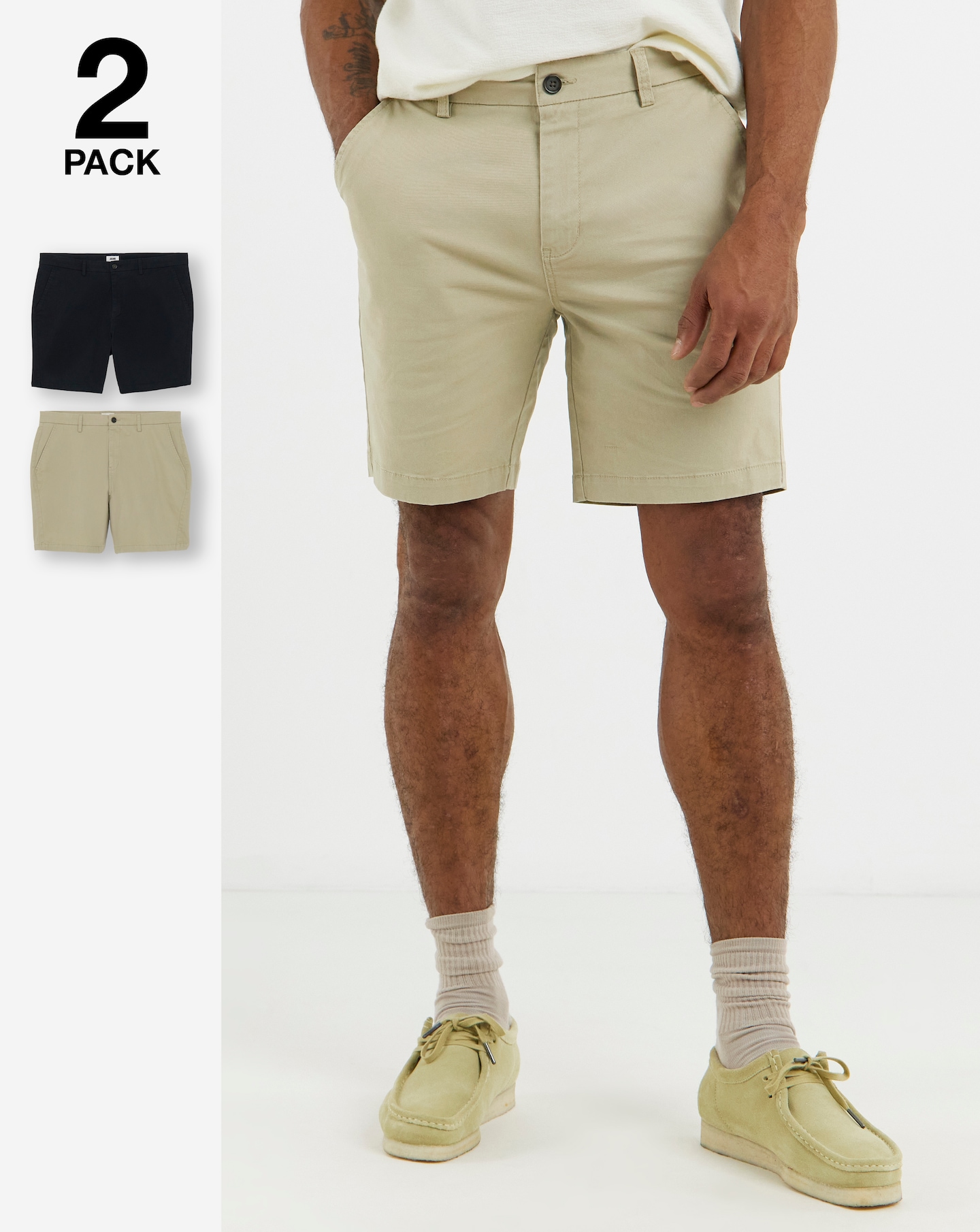 New In - 2 Pack Chino Shorts