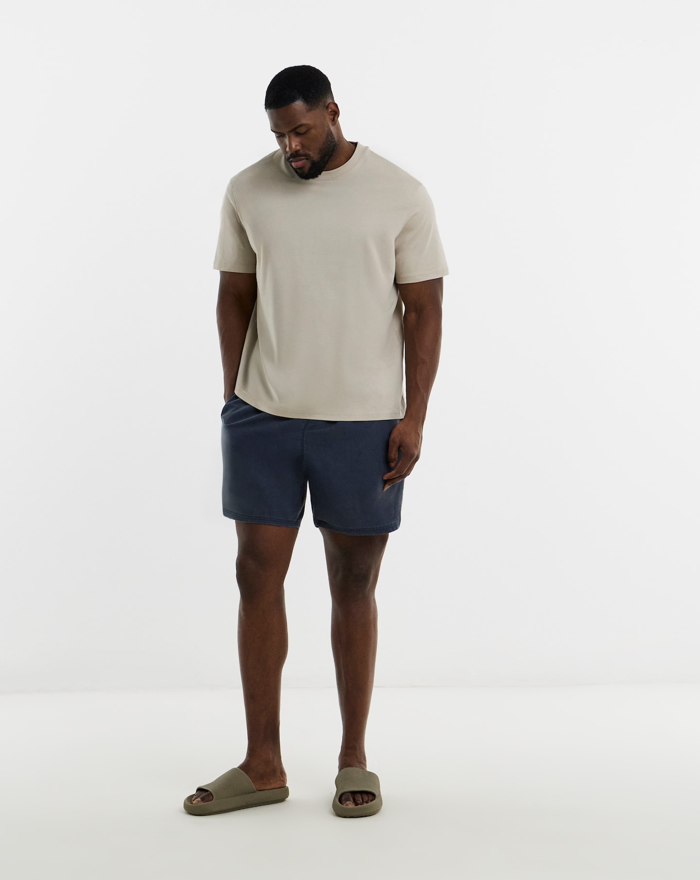 New In - Garment Dyed Swim Shorts