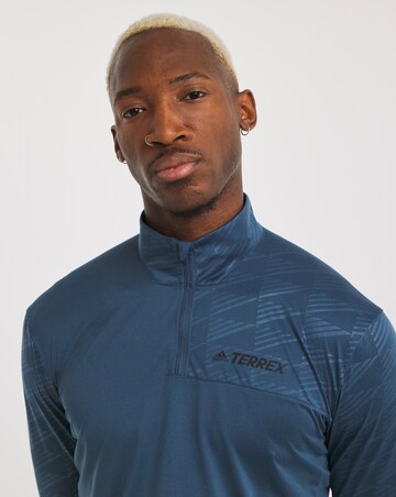 adidas Terrex Half Zip Mid Layer Top | Jacamo