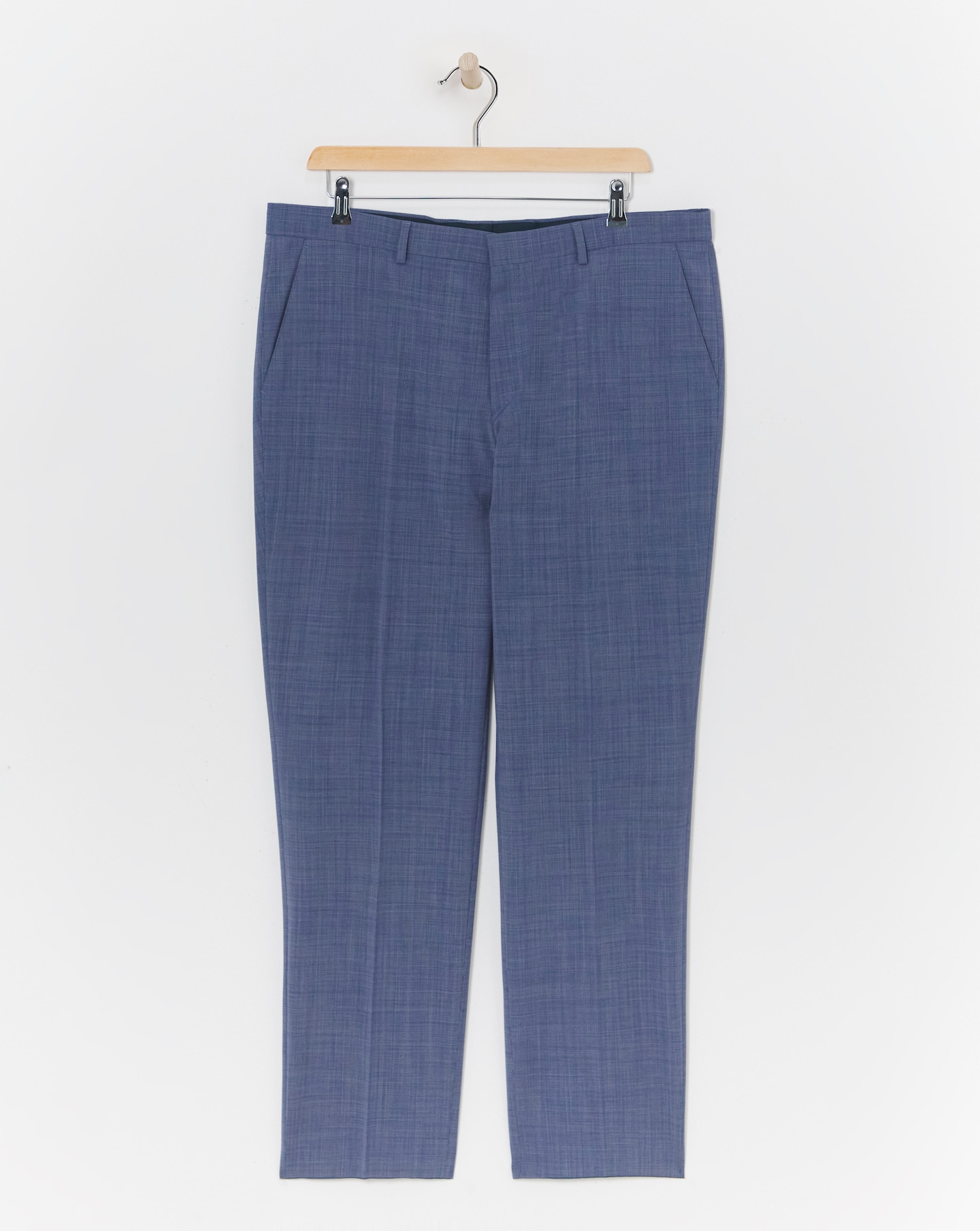 BOSS Blue Wool Mix Suit Trouser