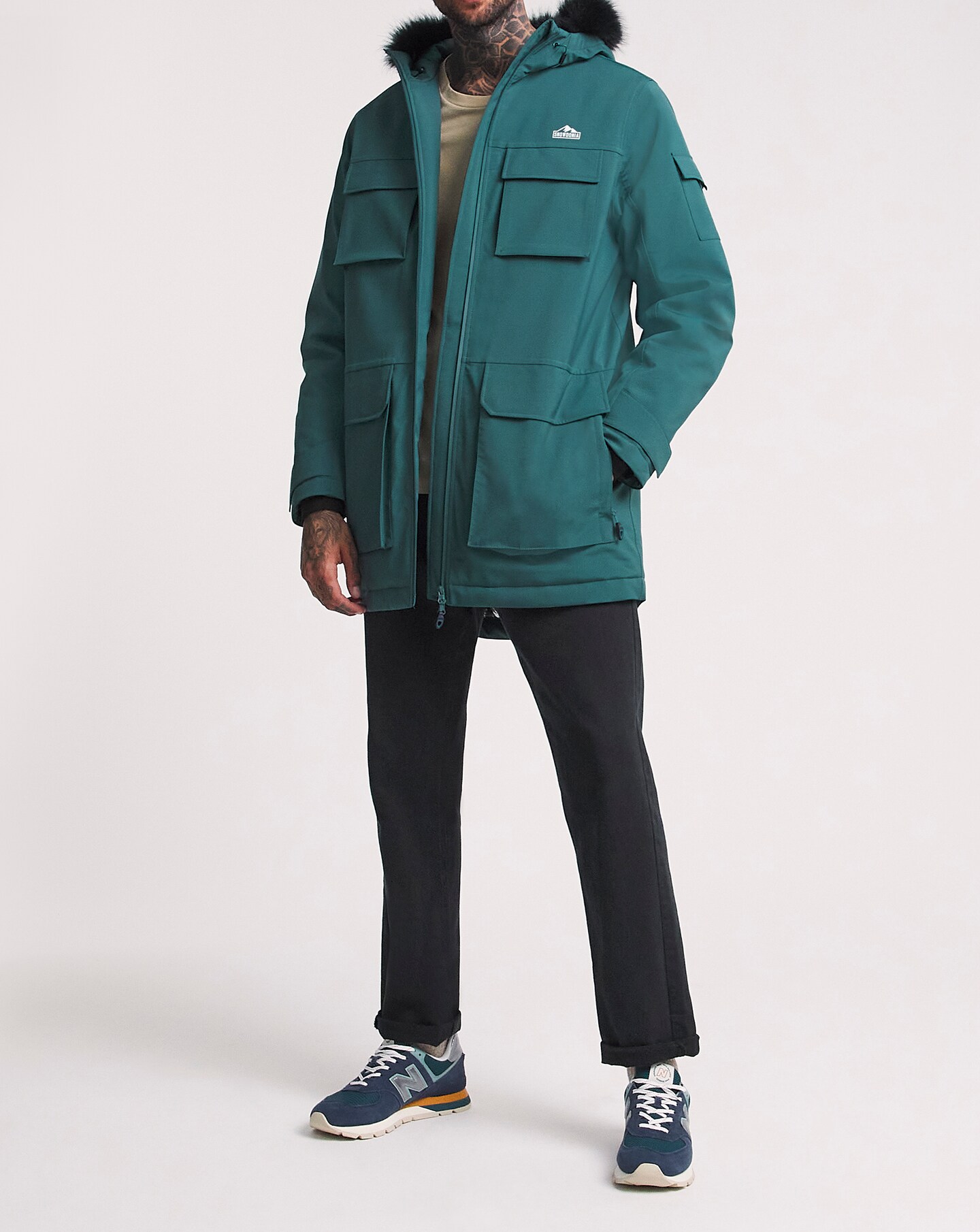Snowdonia Navy Insulated Parka Jacamo
