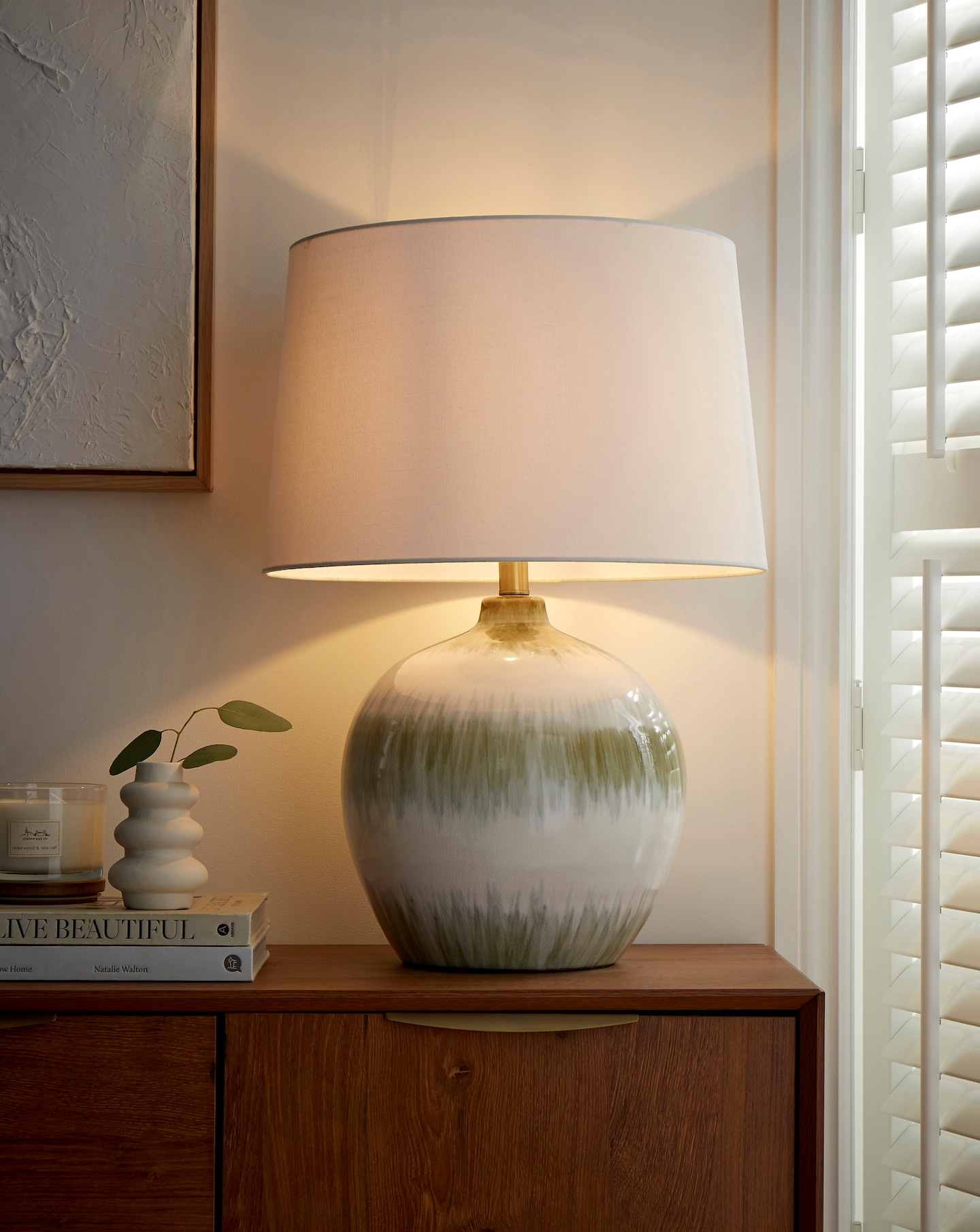 New In - Ceramic Ombre Glaze Table Lamp