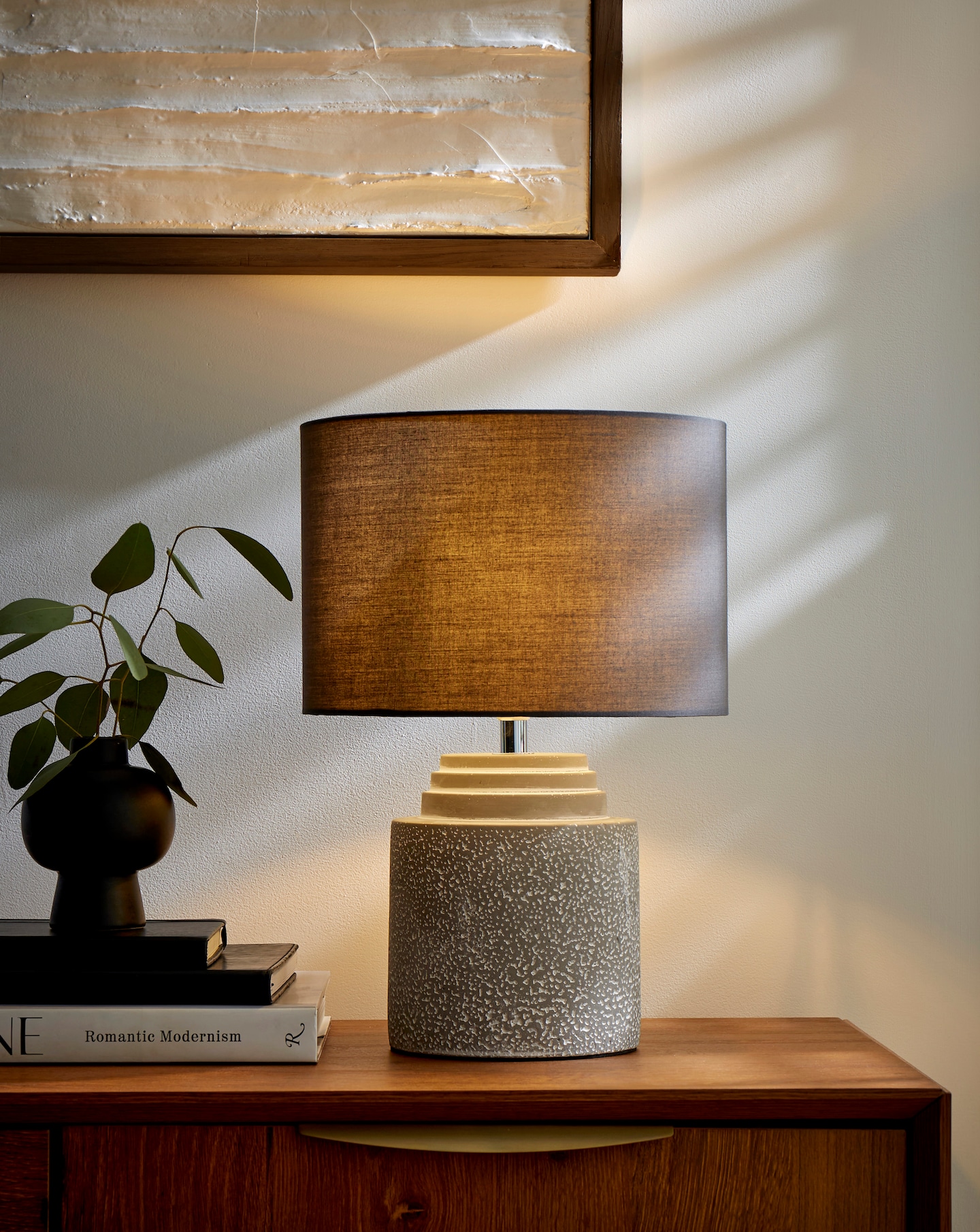 New In - Cement Base Table Lamp