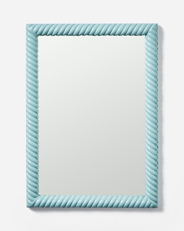 Duck Egg Blue Twisted Wall Mirror