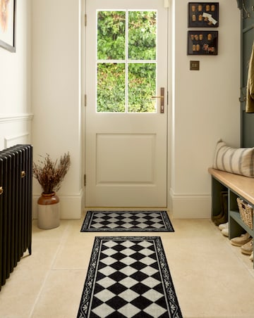 My Mat Nylon Indoor Pattern Manor Tile Runner