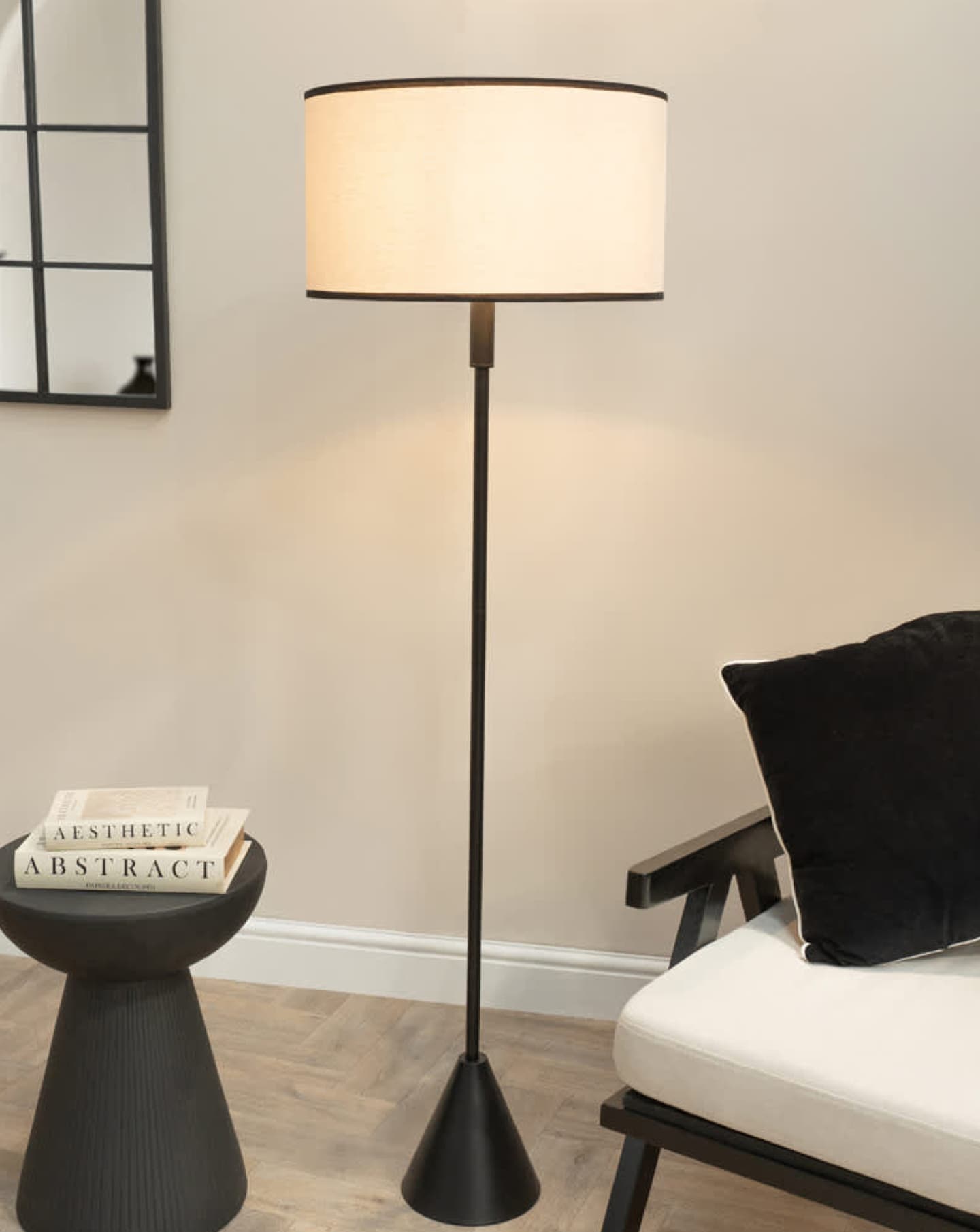 New In - Mitch Black Triangle Floor Lamp