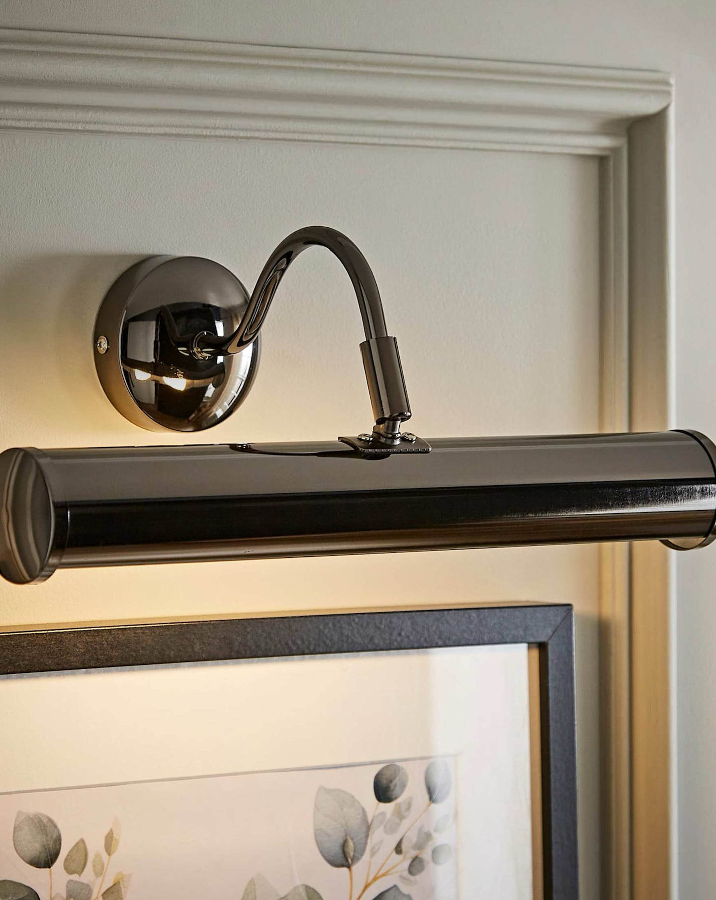 New In - Gemini Black Chrome Picture Light