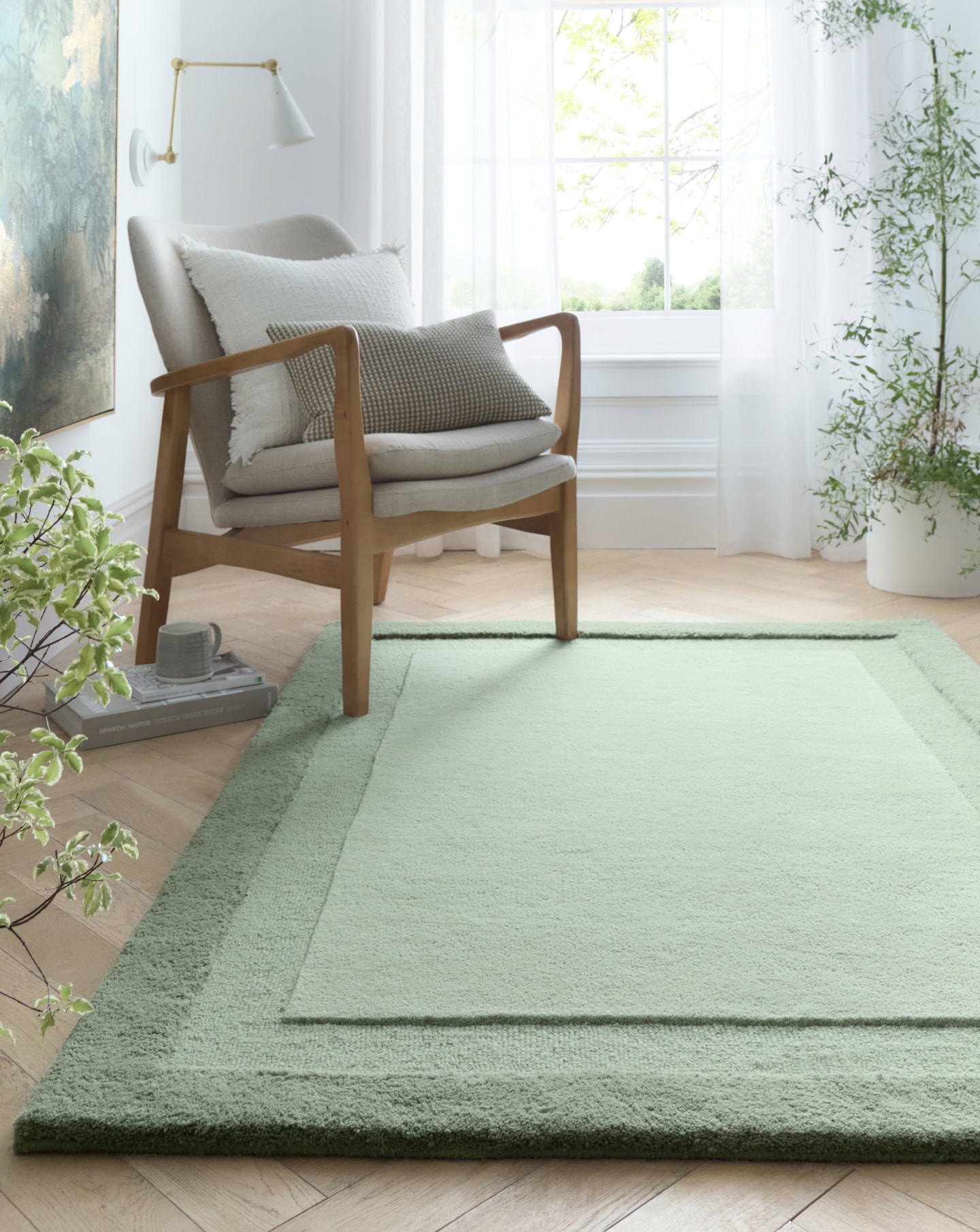 Stacked Border Rug