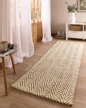 Jute Herringbone Runner