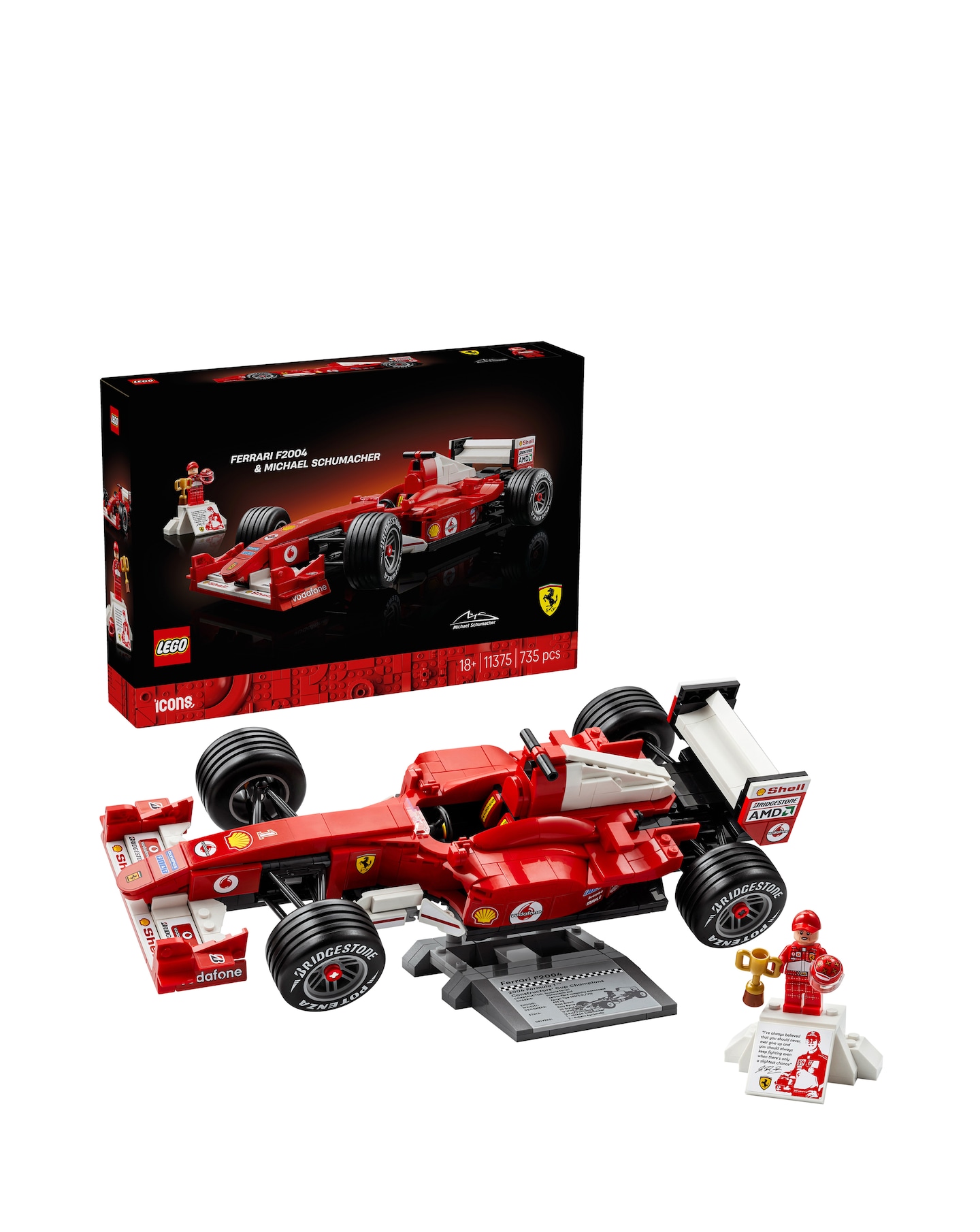 LEGO Icons: Schumacher & Ferrari Car