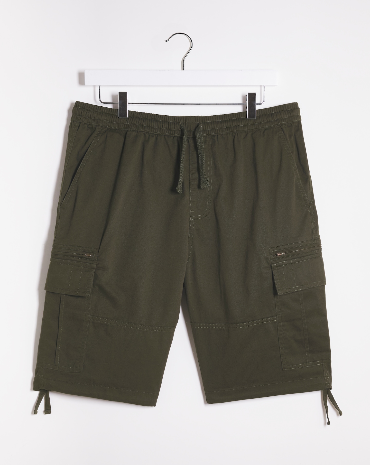 Fully Elasticated Twill Cargo Shorts