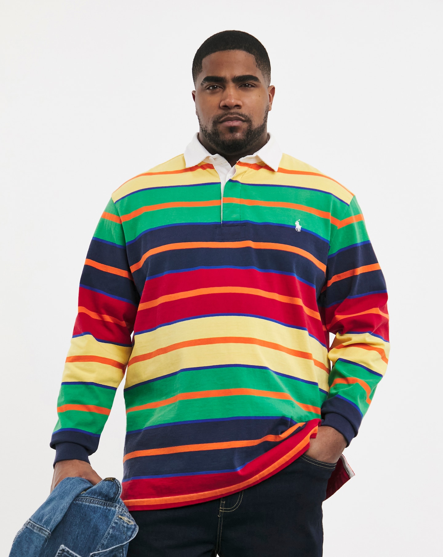 POLO RALPH LAUREN STRIPED RUGBY SHIRT