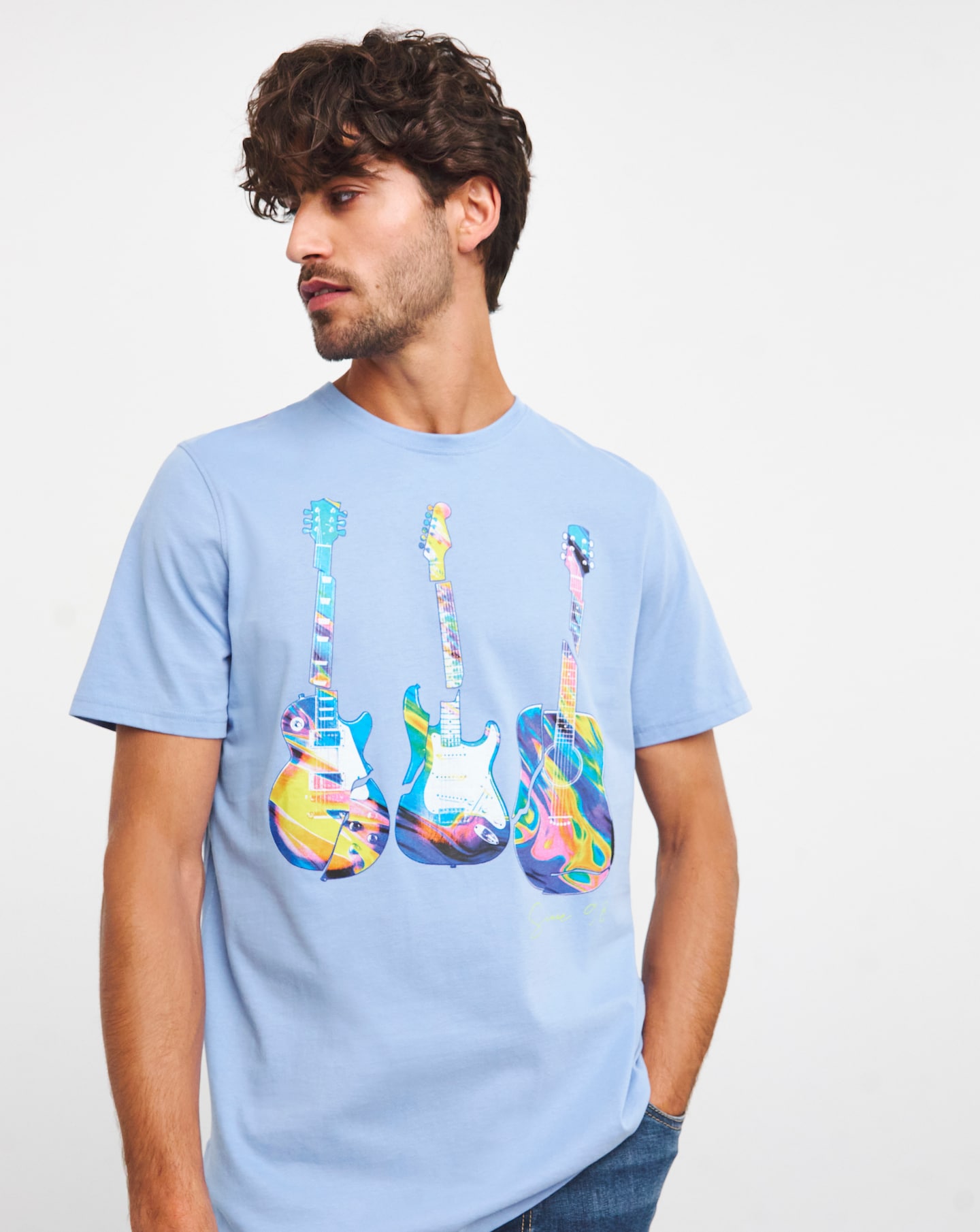 Joe Browns Guitar Print Tee Long Length