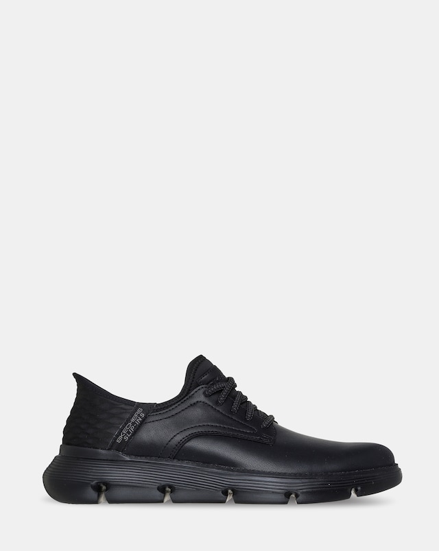 Skechers Slip-Ins Garza Gervin Shoe Wide Fit - Black