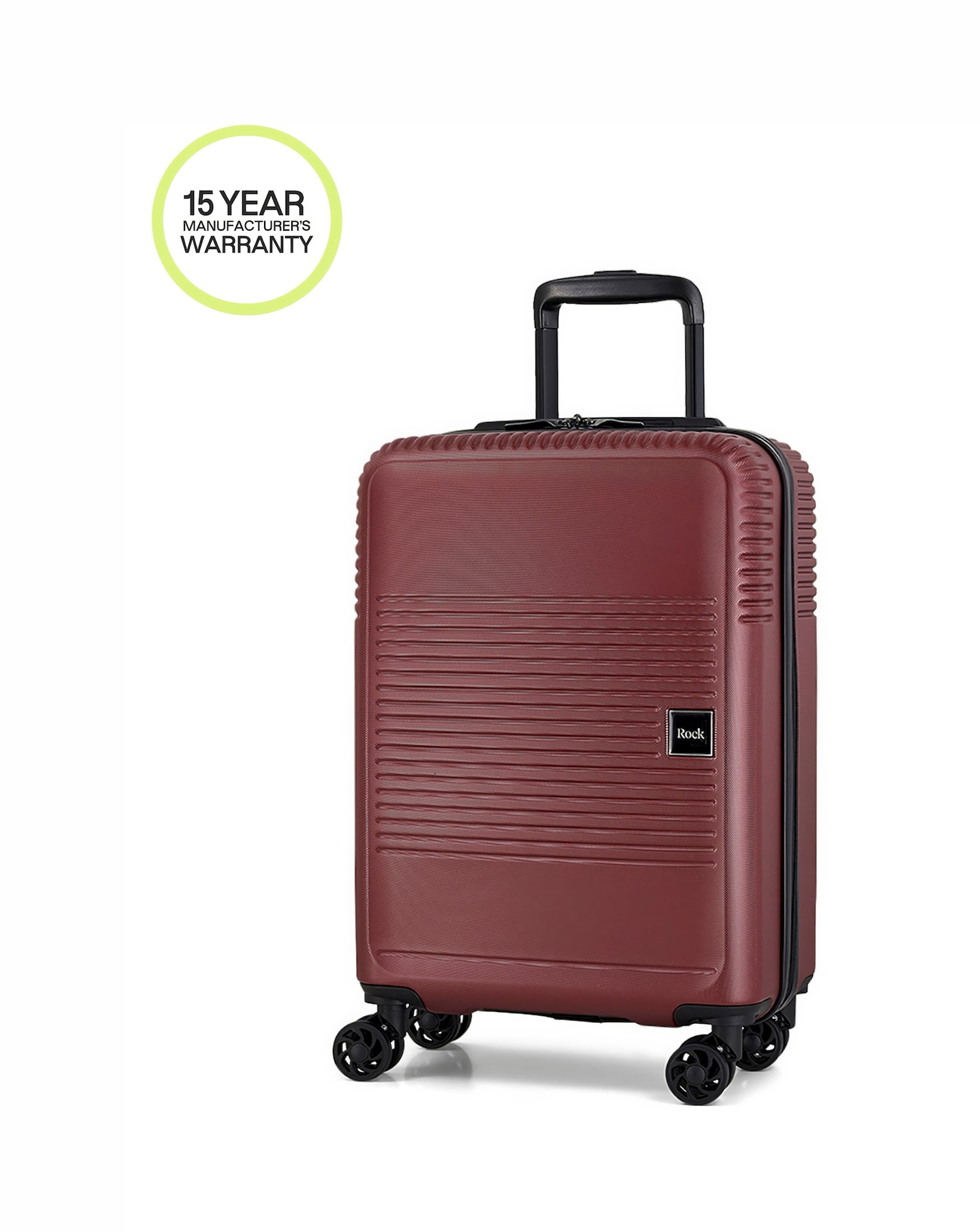 Rock Lincoln Cabin Suitcase - Burgundy