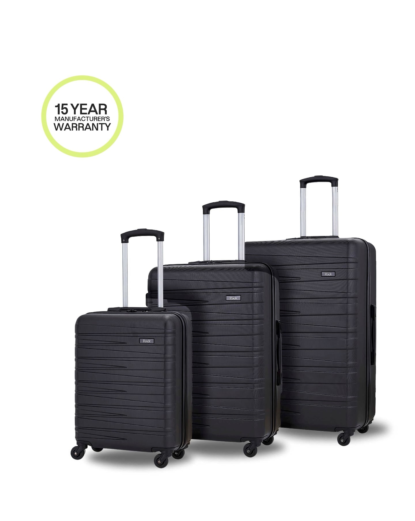 Rock Seattle 3pc Suitcase Set