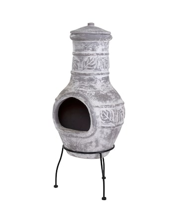 Charles Bentley Acopulco Grey Clay Chiminea