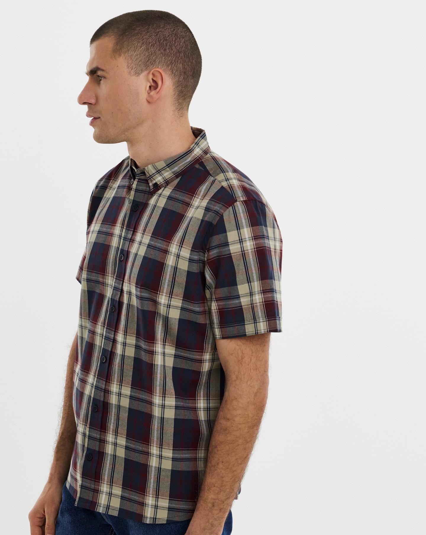 New In - Oxford Check Short Sleeve Shirt