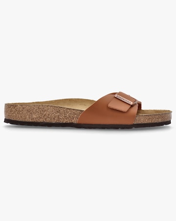 Birkenstock Mens Madrid Birko-Flor Ginger Brown Mules Standard Width