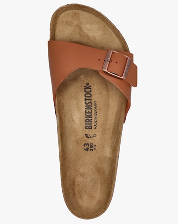 Birkenstock Mens Madrid Birko-Flor Ginger Brown Mules Standard Width