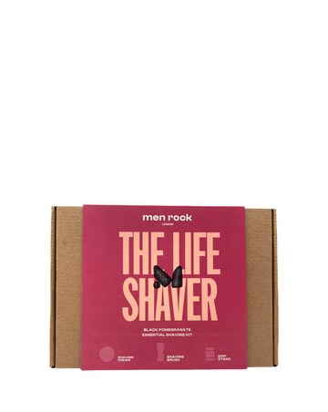 Men Rock Shaving Gift Set Black Pomegrante