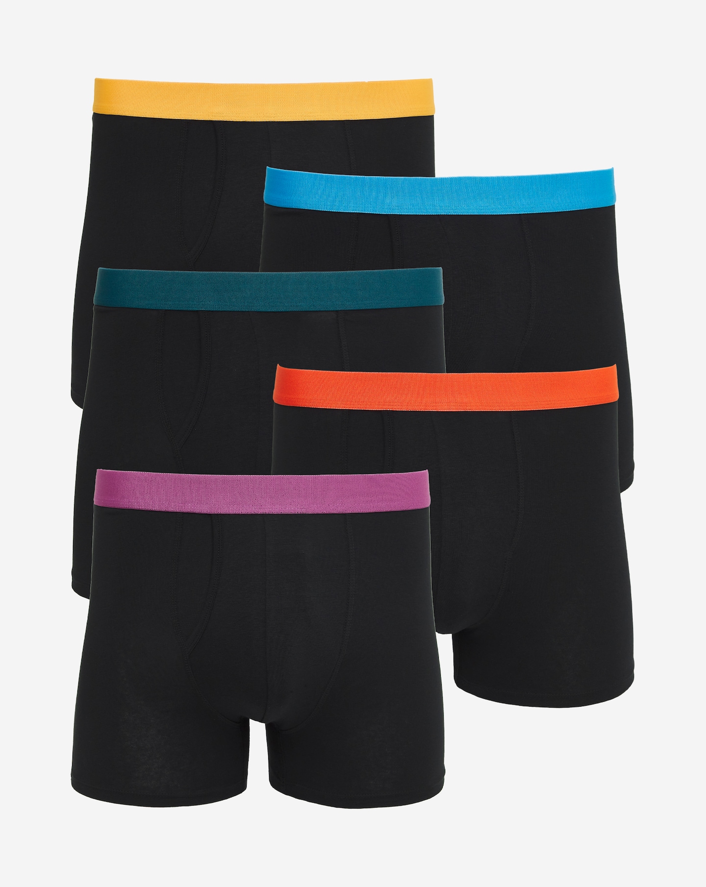 5 Pack Contrast Waistband A Front