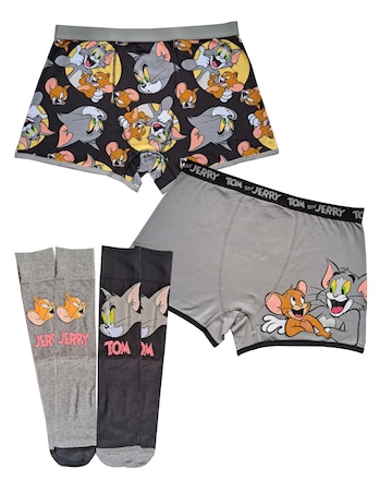 Mens 2pk Tom & Jerry Gift Set