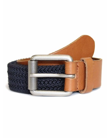 Raging Bull-Woven Belt-Navy