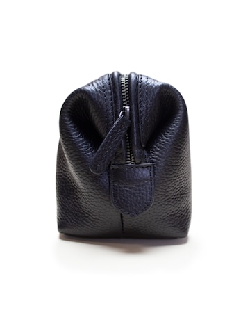 Raging Bull-Leather Wash Bag-Black