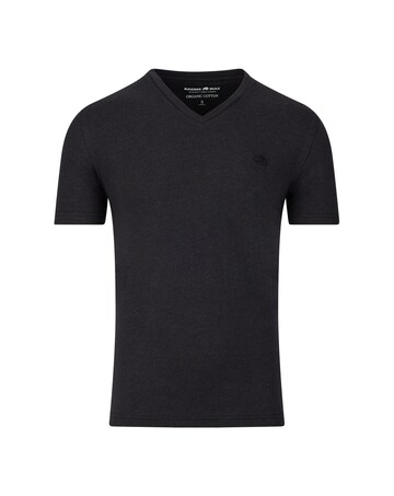 Raging Bull Organic V Neck Tee Black