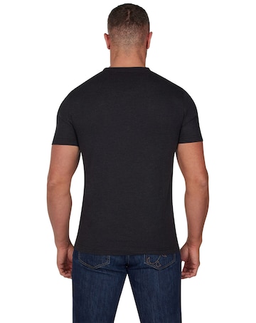 Raging Bull Organic V Neck Tee Black