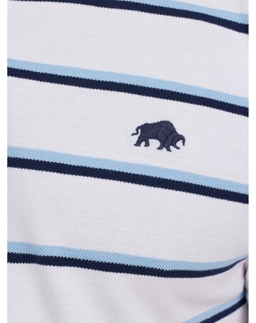 Raging Bull Trio Stripe Polo White