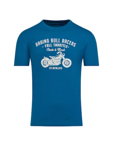 Raging Bull RB Racers Tee Petrol