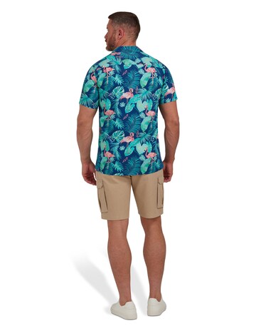 Raging Bull Flamingo Shirt Navy