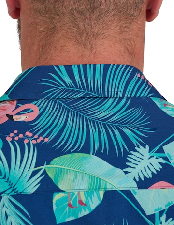 Raging Bull Flamingo Shirt Navy