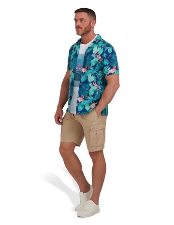 Raging Bull Flamingo Shirt Navy