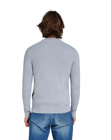Raging Bull Baseball Cardigan Grey Marl