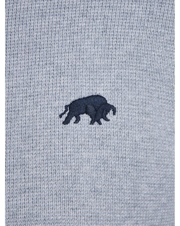 Raging Bull Baseball Cardigan Grey Marl