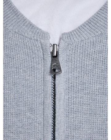 Raging Bull Baseball Cardigan Grey Marl